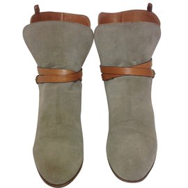 Chloé-Ankle Boots-Beige