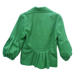 Autre Marque-veste vert prairie du créateur St Martin's manches et basques à plis  taille 38/40 fr-Vert