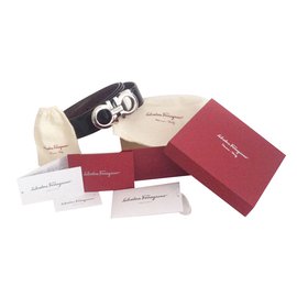 Salvatore Ferragamo-Belts-Black