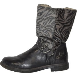 Ikks-BOTTINES MOTARD-Marron foncé