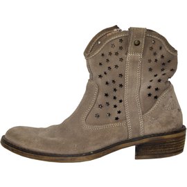 Ikks BOTTINES DAIM Beige