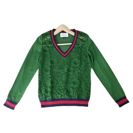 Gucci-Knitwear-Green