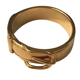 Hermès argolas Dourado