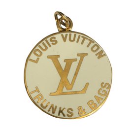 Louis Vuitton-Collares pendientes-Blanco
