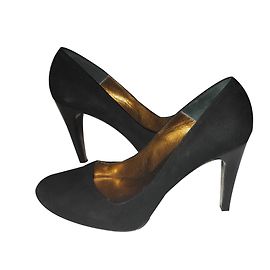 Escarpins Ann Tuil en daim noir 38 Noir