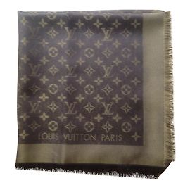 Louis Vuitton Klassischer Monogrammschal Braun