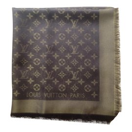Louis Vuitton Sciarpa classica Monogram Marrone
