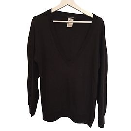 Patrizia Pepe Pull en coton marron foncé Marron foncé