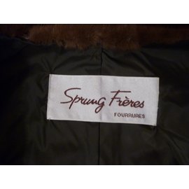 Sprung Frères-Jackets-Dark brown