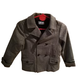 Autre Marque-YOUNG VERSACE Boy Coat-Grey