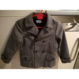 Autre Marque-YOUNG VERSACE Boy Coat-Grey