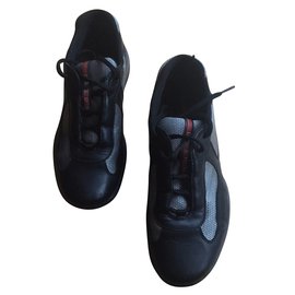 Prada-Prada sneakers americas cup-Black