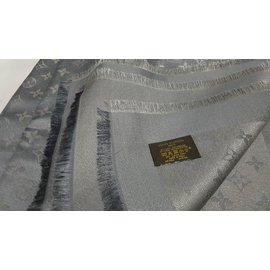 Louis Vuitton-Classic Monogram Scarf-Grey