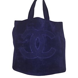 Chanel Totes Navy blue