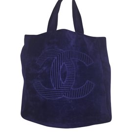 Chanel-Totes-Navy blue