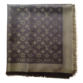 Louis Vuitton Sciarpa classica Monogram Marrone