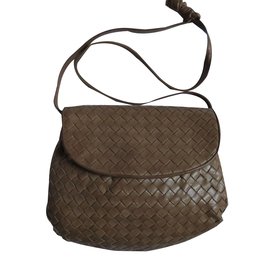Bottega Veneta-Handbags-Beige