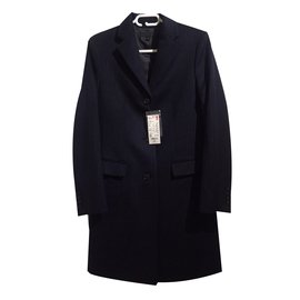 Uniqlo-Coats, Outerwear-Navy blue