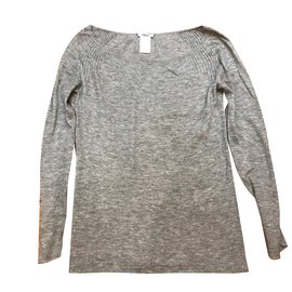Chloé Langer Kaschmirpullover Grau M Grau
