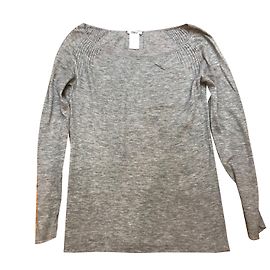 Chloé Suéter Largo de Cachemira Gris M Gris