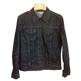 Acne Giacca di jeans grezza, Stile vintage. Blu