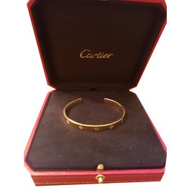 Cartier-Pulseira de amor-Dourado