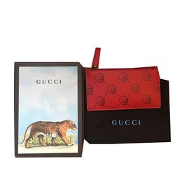Gucci-Monederos, carteras, casos-Roja