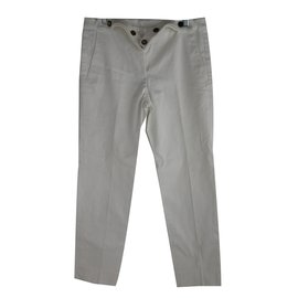 Yves Saint Laurent-Pantaloni bianchi Yves Saint Laurent-Bianco