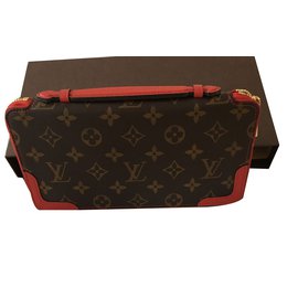 Louis Vuitton-«Organizador Diário Zippy Retiro Monogram / cerise»-Castanho escuro