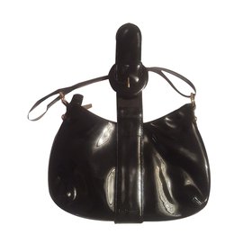 Borsa nera lucida Lk Bennett Nero