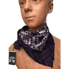 Burberry-Silk scarves-Purple