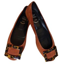 Roger Vivier Ballet flats Caramel