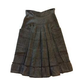 Sonia By Sonia Rykiel-high-waisted skirt-Grey