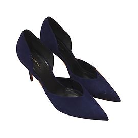 Escarpins Céline Bleu Marine Daim 37FR Bleu Marine