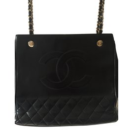 Chanel-CHANEL vintage bag-Black