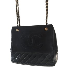 Chanel-CHANEL vintage bag-Black
