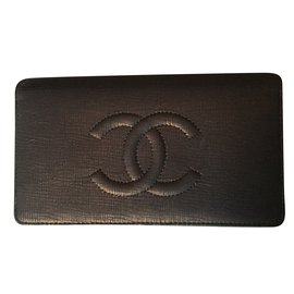 Chanel-Portefeuille Mortadores-Marrone,Rame