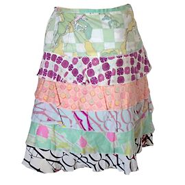 Falda Rara Christian Lacroix de algodón multicolor Multicolor