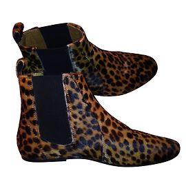 Isabel Marant Botines de Dewar Estampado de leopardo