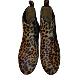Isabel Marant-Botines de Dewar-Estampado de leopardo