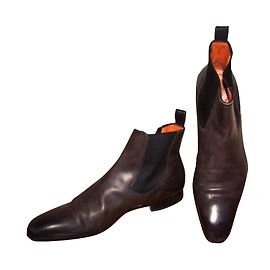 Santoni Bottes, boots Gris anthracite