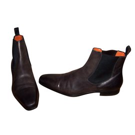Santoni-Boots-Dark grey