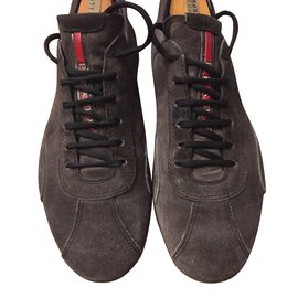 Prada Suede Sneakers Brown Brown