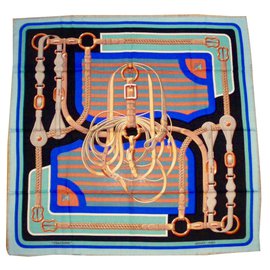 Hermès COACHING (Cashmere e seta) Multicolore