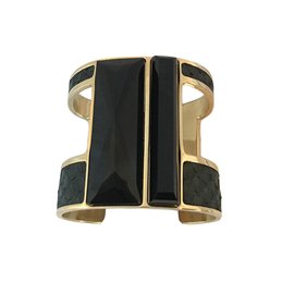 Elie Saab Bracelets Black Golden