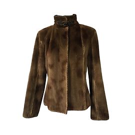 Fendi Selleria Jacket Brown Golden Ebony