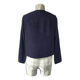 Salvatore Ferragamo-Jackets-Navy blue