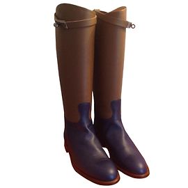 Hermès Jumping bicolor Bleu Caramel