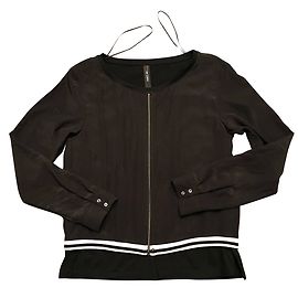 Top bimaterial Marc Cain negro Negro