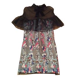 Vestido Self Portrait Multicolor Multicolor
